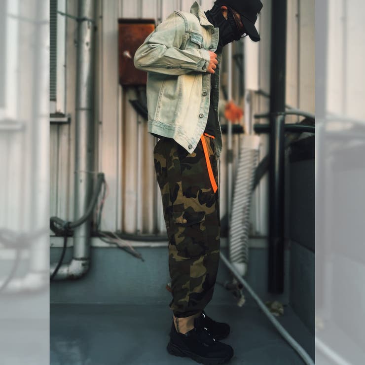 ヴィンテージ加工 迷彩柄デニムジャケット JKT | RAiseNsE  | 詳細画像5 