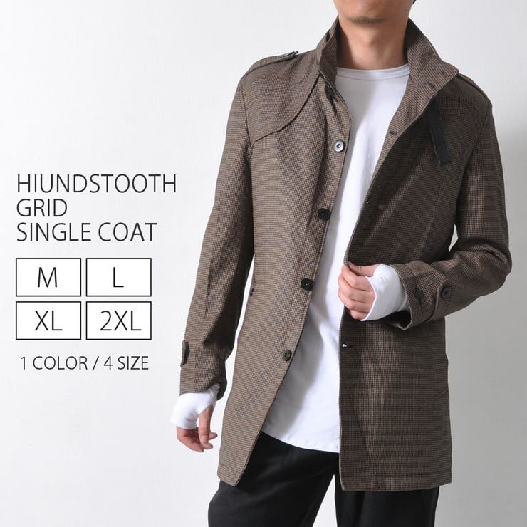 千鳥格子 シングル ハーフコート 品番 Rscm Raisense ライセンス のメンズ ファッション通販 Shoplist ショップリスト
