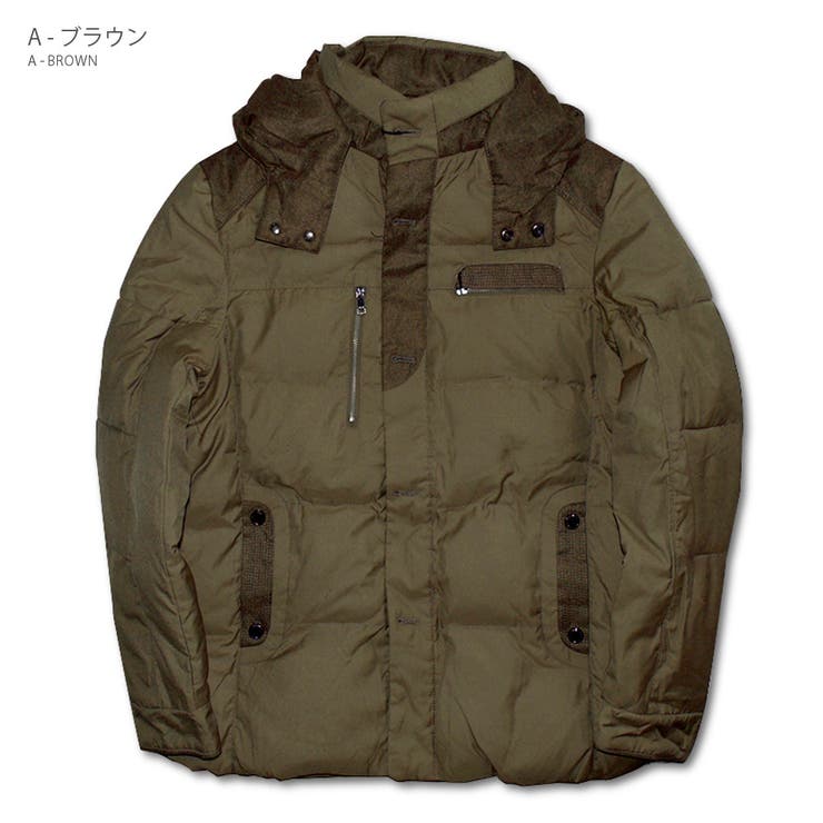 軽量中綿 フード付きジャケット メンズ | RAiseNsE  | 詳細画像14 