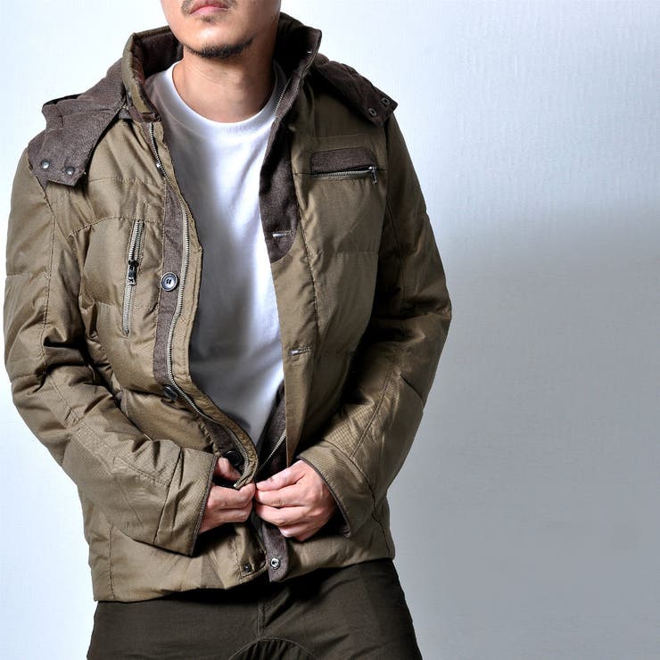 軽量中綿 フード付きジャケット メンズ | RAiseNsE  | 詳細画像9 