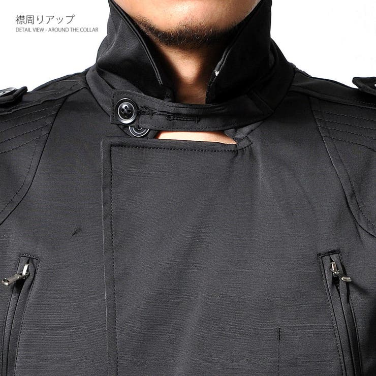 ショート トレンチコート メンズ | RAiseNsE  | 詳細画像12 