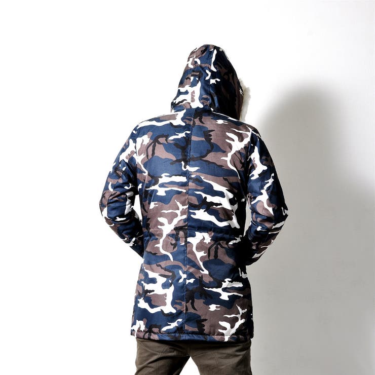 迷彩ミリタリーハーフコート メンズ アウター | RAiseNsE  | 詳細画像7 