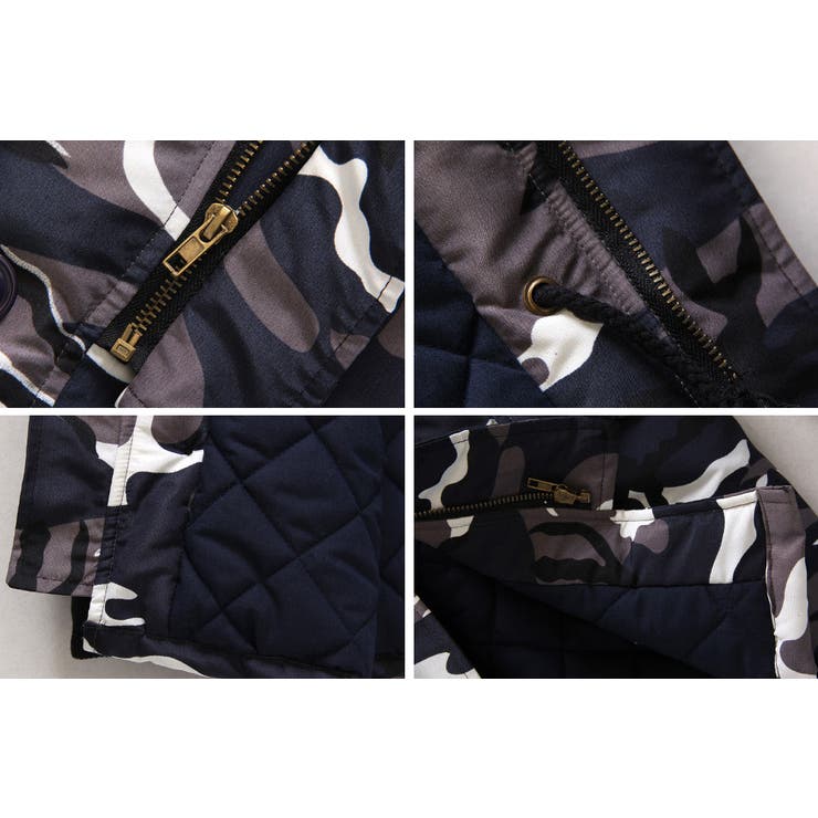 迷彩ミリタリーハーフコート メンズ アウター | RAiseNsE  | 詳細画像25 