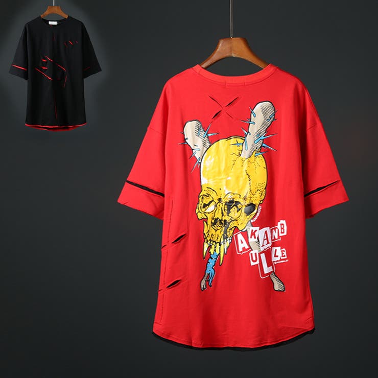 ダメージ加工 半袖 Tシャツ | RAiseNsE  | 詳細画像1 