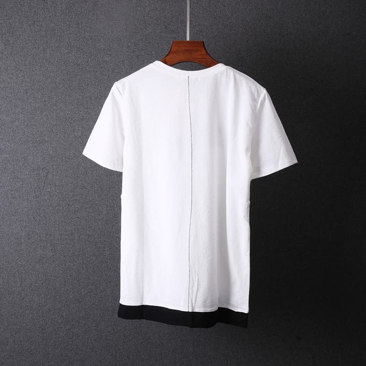 フェイクレイヤード ロゴ刺繍Tシャツ 半袖 | RAiseNsE  | 詳細画像16 
