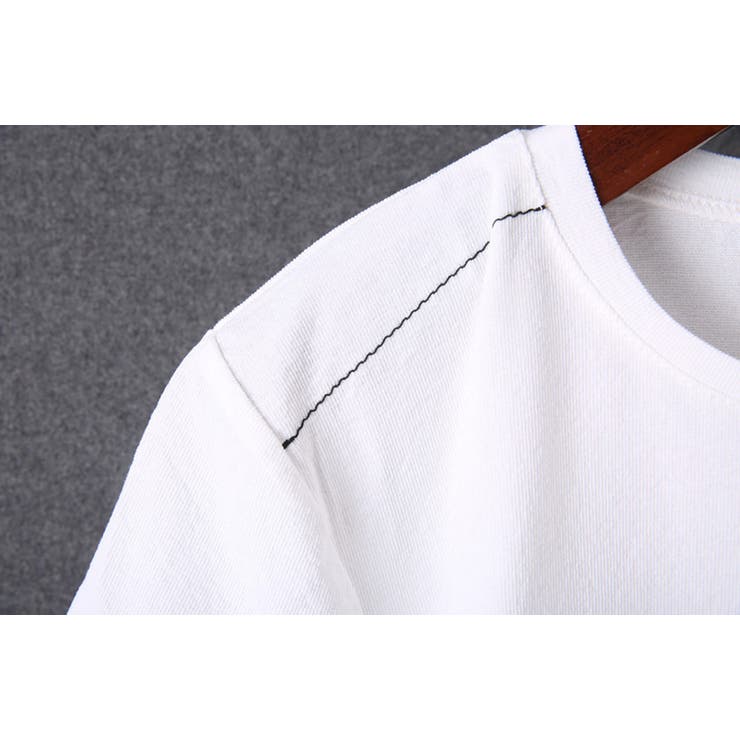 フェイクレイヤード ロゴ刺繍Tシャツ 半袖 | RAiseNsE  | 詳細画像19 