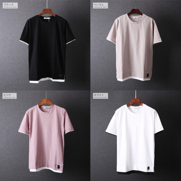 フェイクレイヤード Tシャツ 半袖 | RAiseNsE  | 詳細画像2 