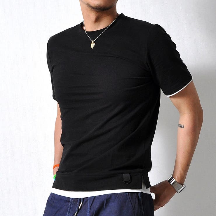 フェイクレイヤード Tシャツ 半袖 | RAiseNsE  | 詳細画像4 