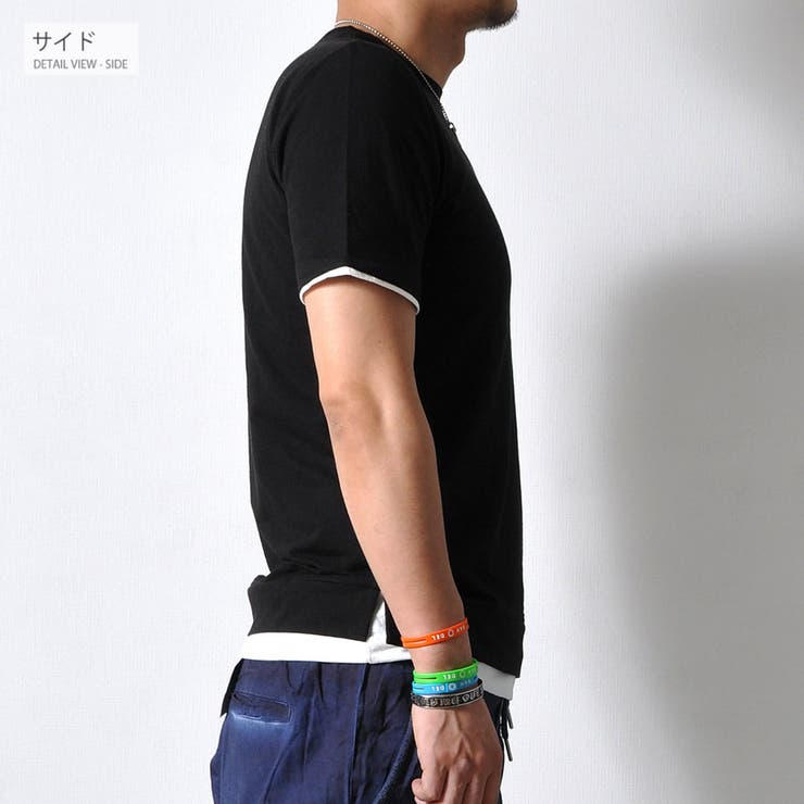フェイクレイヤード Tシャツ 半袖 | RAiseNsE  | 詳細画像11 