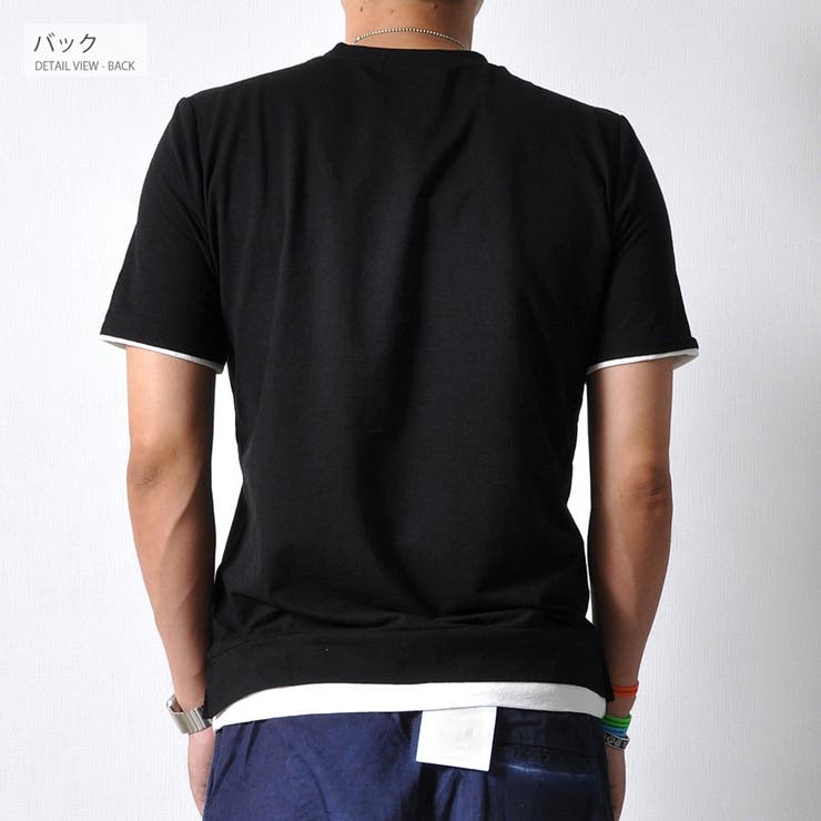 フェイクレイヤード Tシャツ 半袖 | RAiseNsE  | 詳細画像12 
