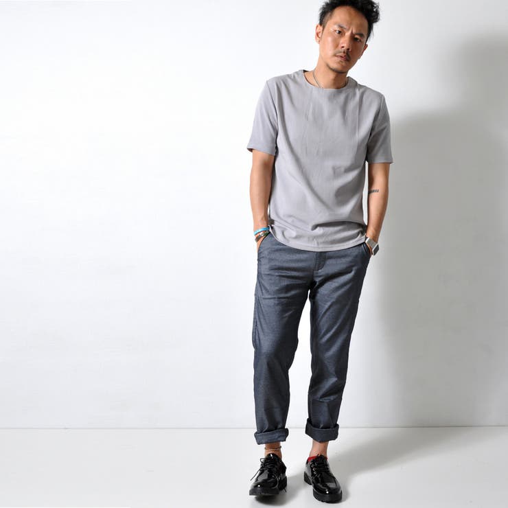 シンプル ストレッチTシャツ プルオーバー | RAiseNsE  | 詳細画像5 