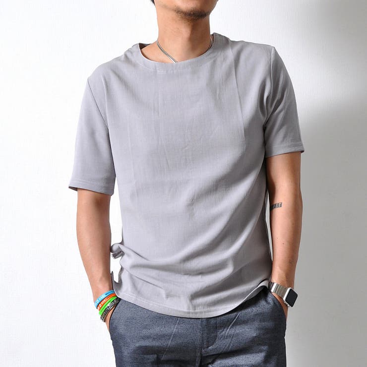 シンプル ストレッチTシャツ プルオーバー | RAiseNsE  | 詳細画像8 