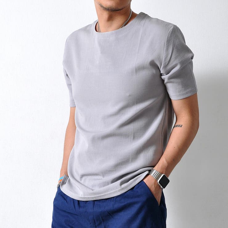 シンプル ストレッチTシャツ プルオーバー | RAiseNsE  | 詳細画像9 