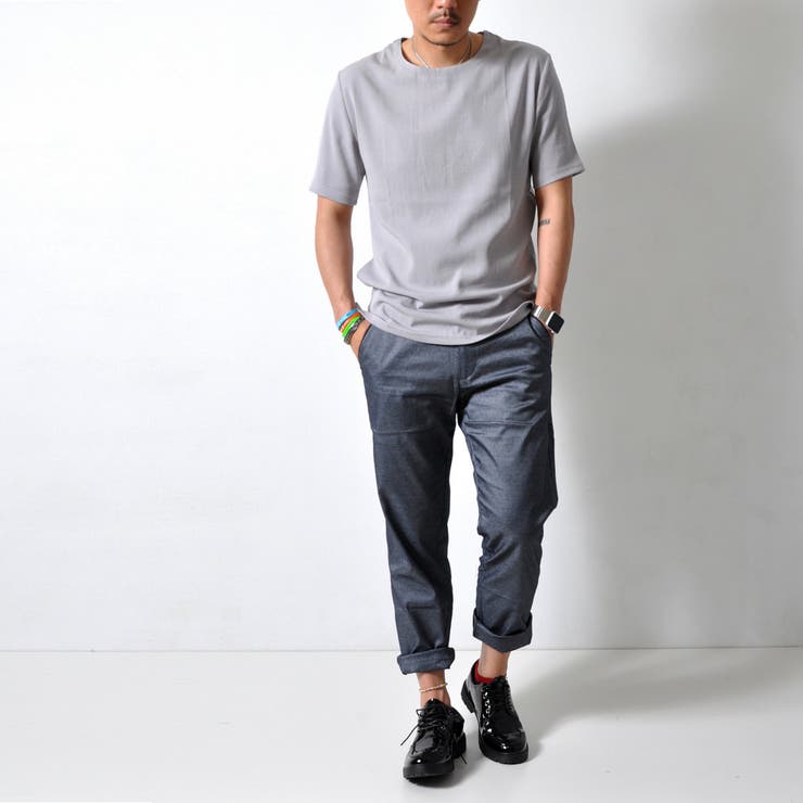 シンプル ストレッチTシャツ プルオーバー | RAiseNsE  | 詳細画像12 