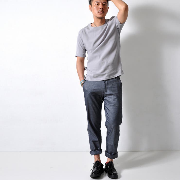 シンプル ストレッチTシャツ プルオーバー | RAiseNsE  | 詳細画像15 