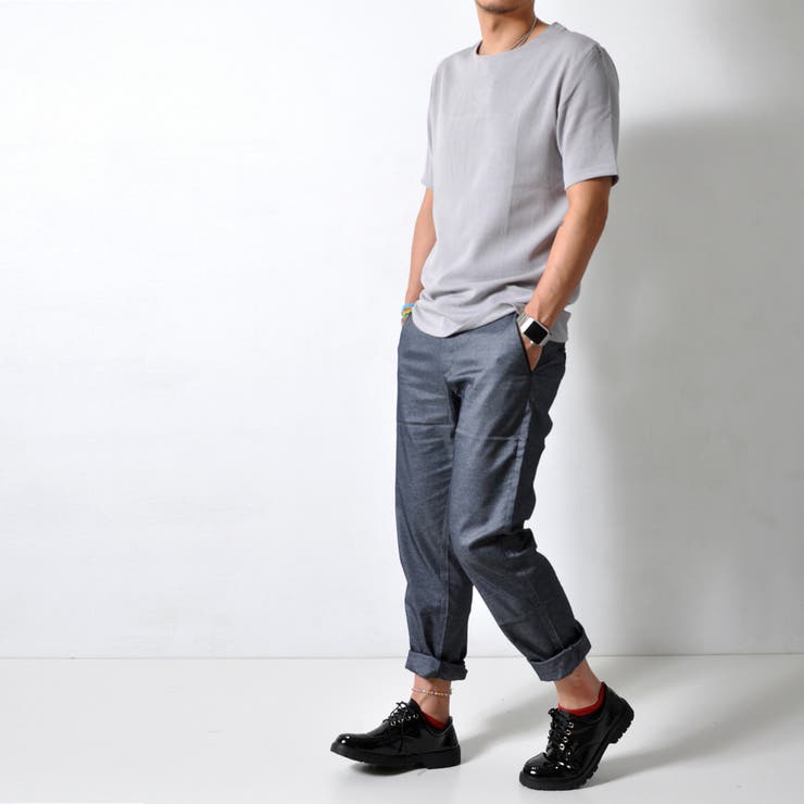 シンプル ストレッチTシャツ プルオーバー | RAiseNsE  | 詳細画像16 