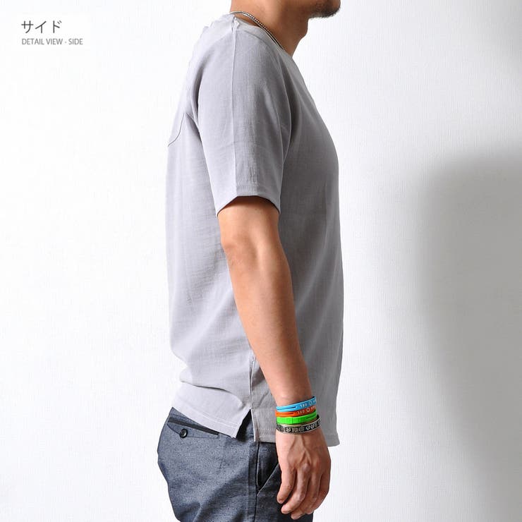 シンプル ストレッチTシャツ プルオーバー | RAiseNsE  | 詳細画像18 