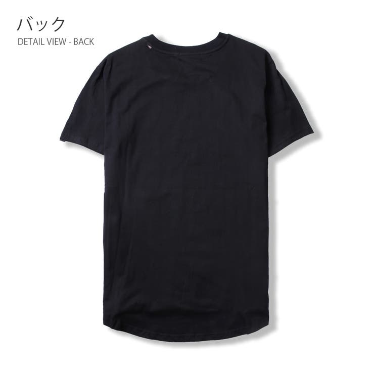 サイドジップデザイン テールカット 半袖Tシャツ | RAiseNsE  | 詳細画像20 