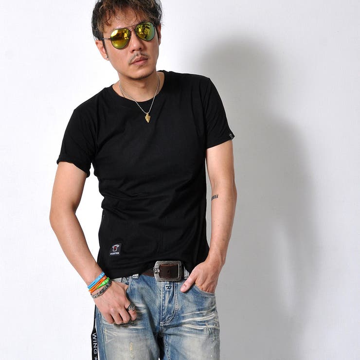 サイドジップデザイン テールカット 半袖Tシャツ | RAiseNsE  | 詳細画像3 