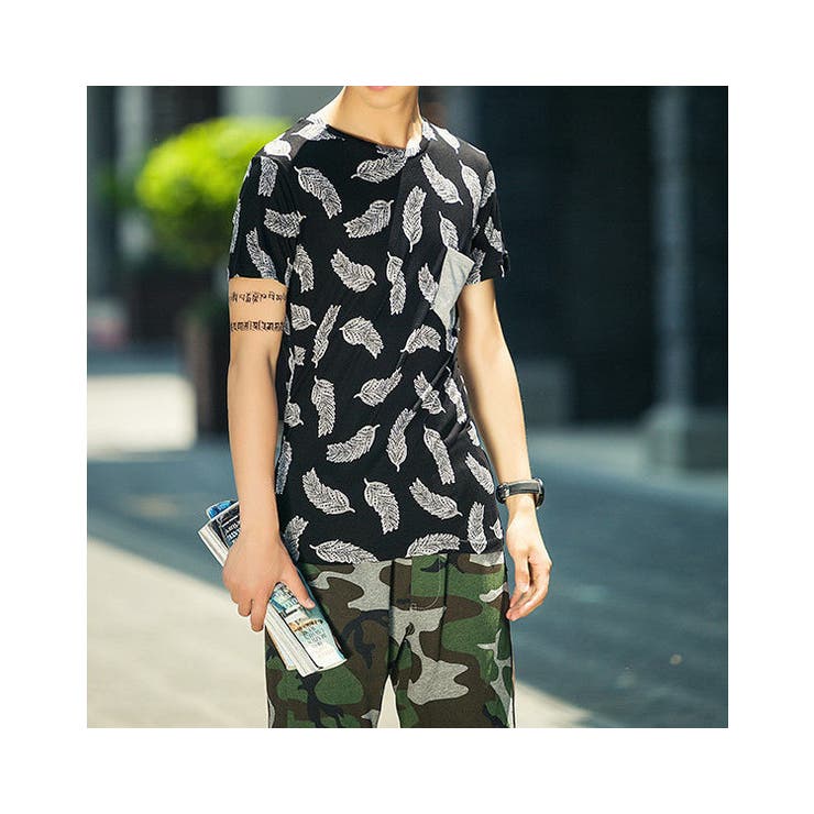 半袖Tシャツ ポケＴ フェザーデザイン | RAiseNsE  | 詳細画像16 