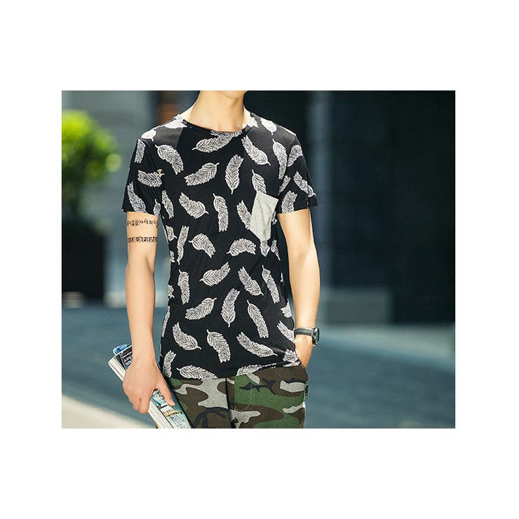 半袖Tシャツ ポケＴ フェザーデザイン | RAiseNsE  | 詳細画像19 