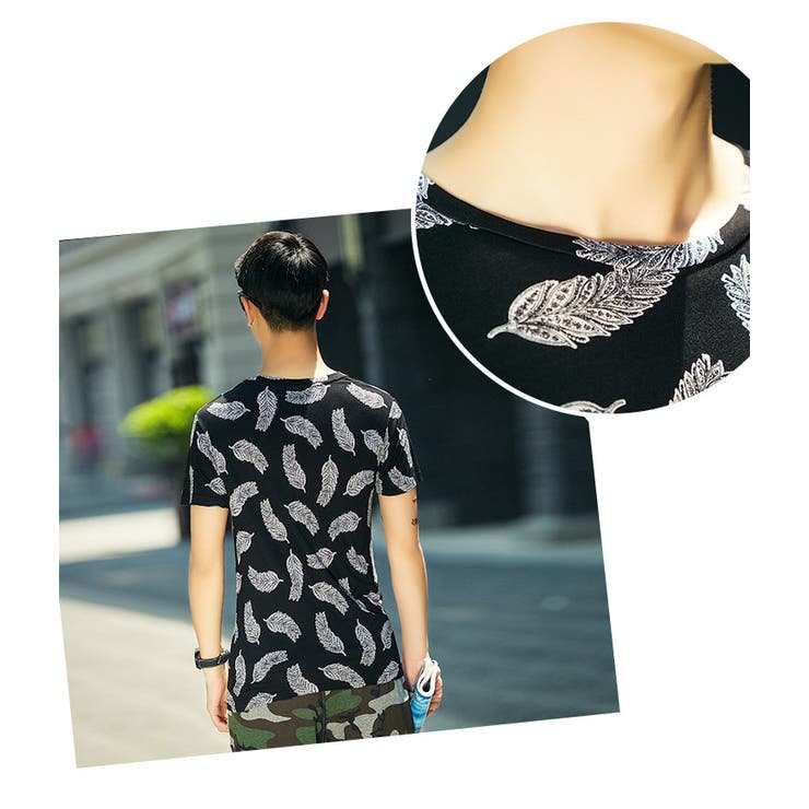 半袖Tシャツ ポケＴ フェザーデザイン | RAiseNsE  | 詳細画像23 