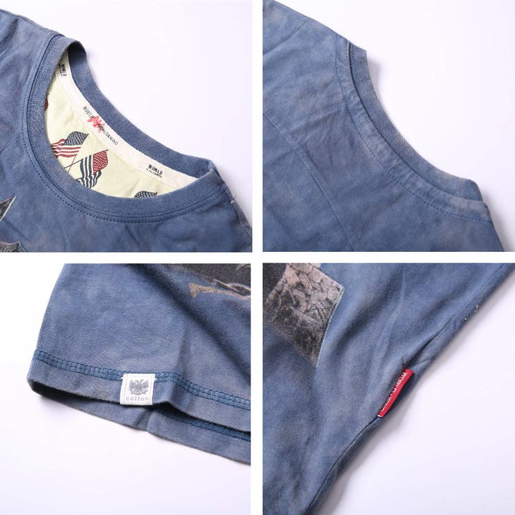 ヴィンテージテイスト プリント 半袖Tシャツ | RAiseNsE  | 詳細画像11