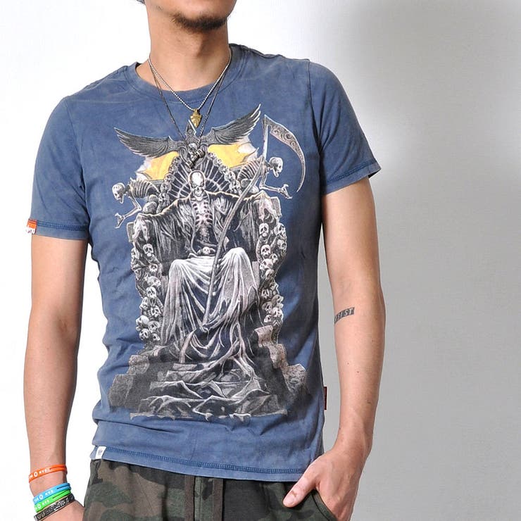 ヴィンテージテイスト プリント 半袖Tシャツ | RAiseNsE  | 詳細画像14