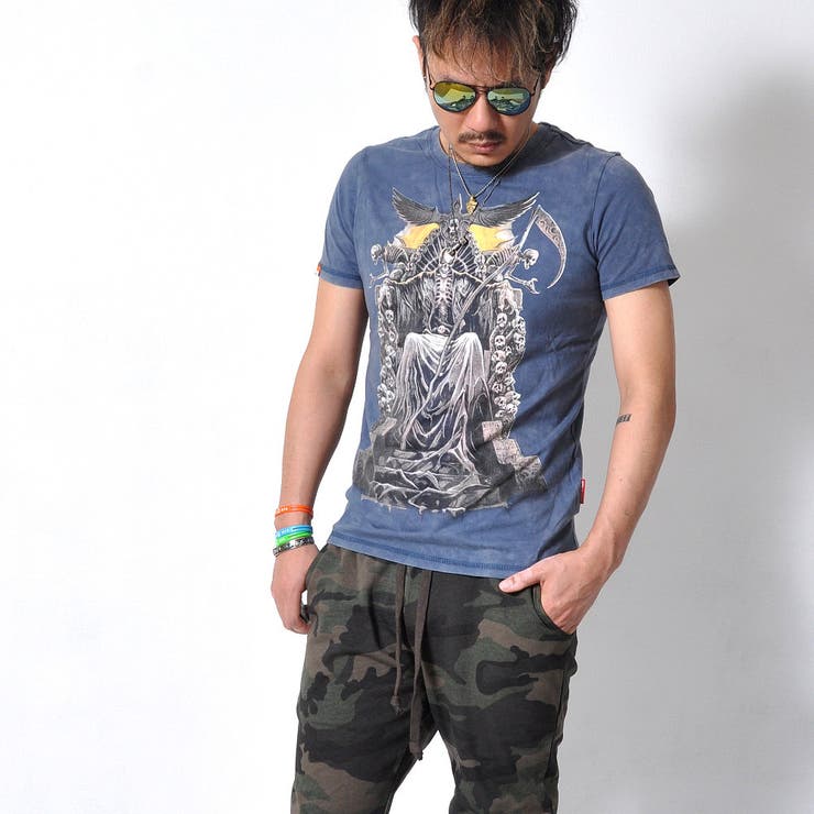 ヴィンテージテイスト プリント 半袖Tシャツ | RAiseNsE  | 詳細画像18