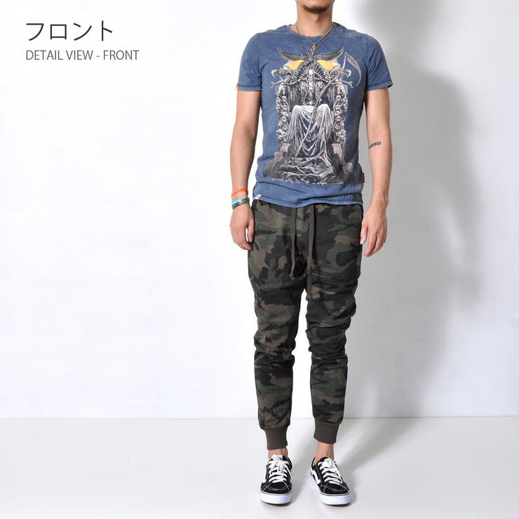 ヴィンテージテイスト プリント 半袖Tシャツ | RAiseNsE  | 詳細画像23