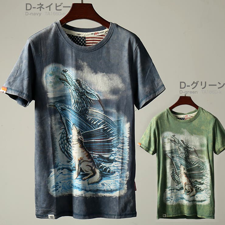 ヴィンテージテイスト プリント 半袖Tシャツ | RAiseNsE  | 詳細画像25