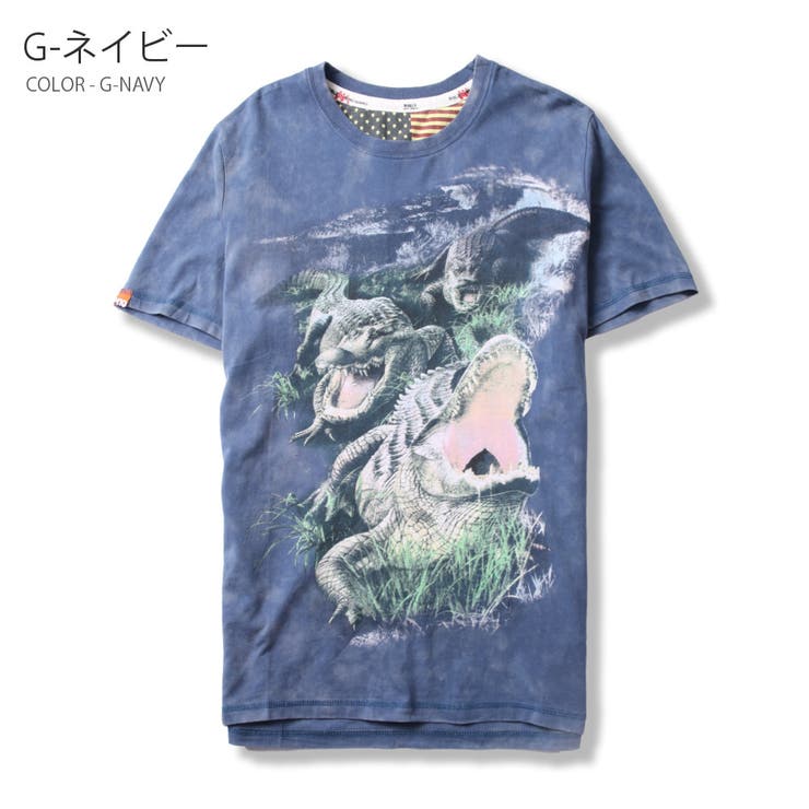 ヴィンテージテイスト プリント 半袖Tシャツ | RAiseNsE  | 詳細画像32