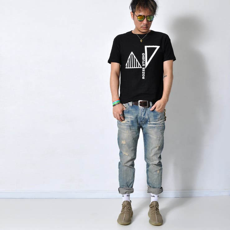 ボーダーピンタック グラフィック 半袖Tシャツ | RAiseNsE  | 詳細画像7 