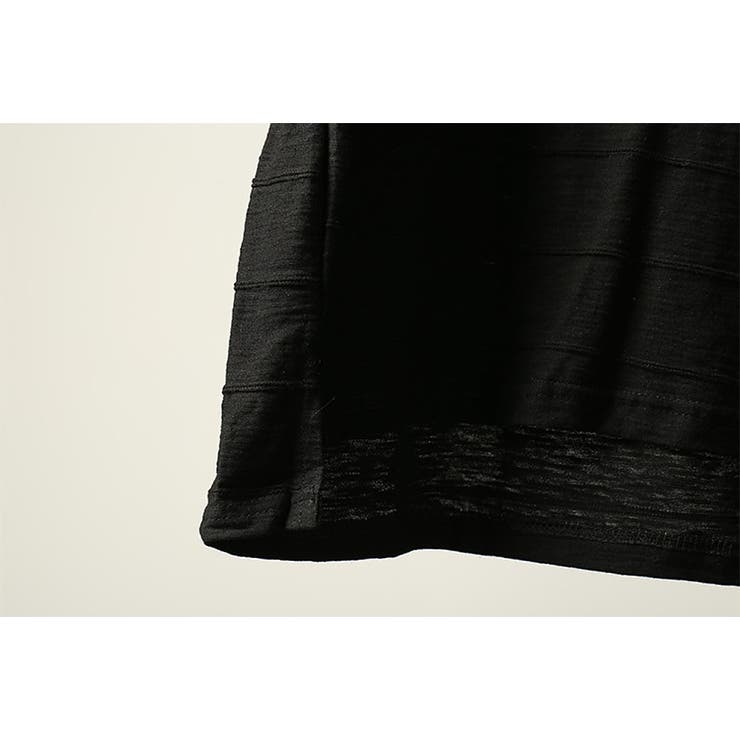 ボーダーピンタック グラフィック 半袖Tシャツ | RAiseNsE  | 詳細画像22 