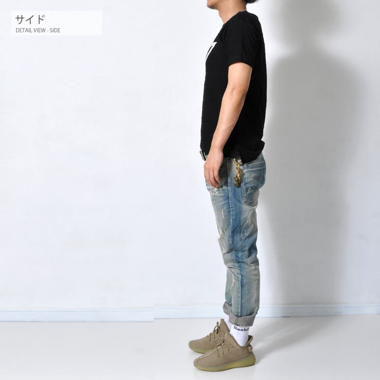 ボーダーピンタック グラフィック 半袖Tシャツ | RAiseNsE  | 詳細画像12 