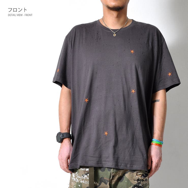 数量限定 星柄 刺繍Tシャツ | RAiseNsE  | 詳細画像12 