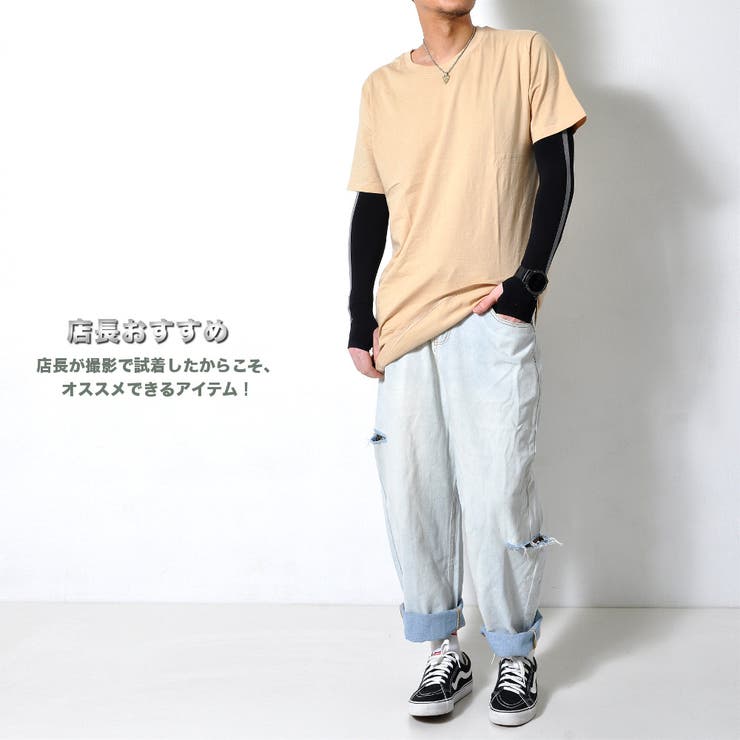 ロング丈 ラウンドカット 半袖Tシャツ | RAiseNsE  | 詳細画像20 