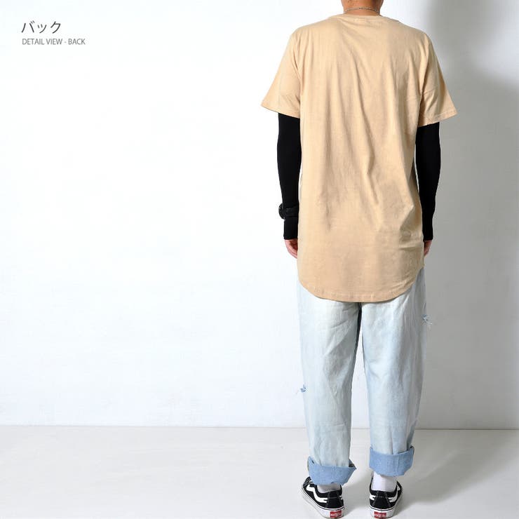ロング丈 ラウンドカット 半袖Tシャツ | RAiseNsE  | 詳細画像28 