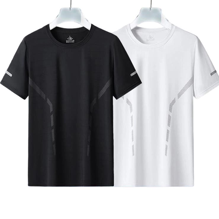 サラサラ 速乾 半袖Tシャツ メンズ 冷感 スポーツ 夏[8色]#TA192 | RAiseNsE  | 詳細画像24 