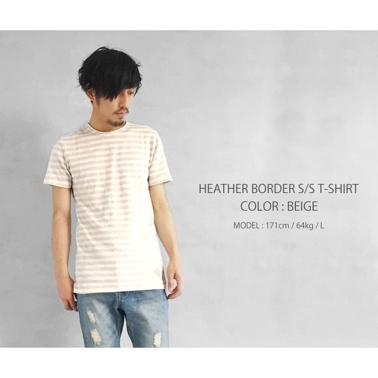 杢ボーダー カットオフネック 半袖 | RAiseNsE  | 詳細画像5 