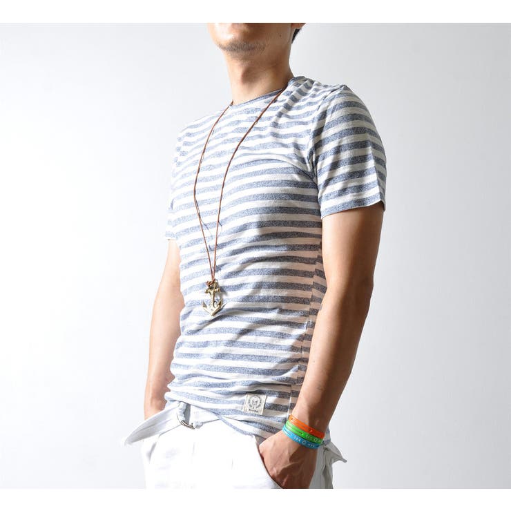 杢ボーダー カットオフネック 半袖 | RAiseNsE  | 詳細画像6 