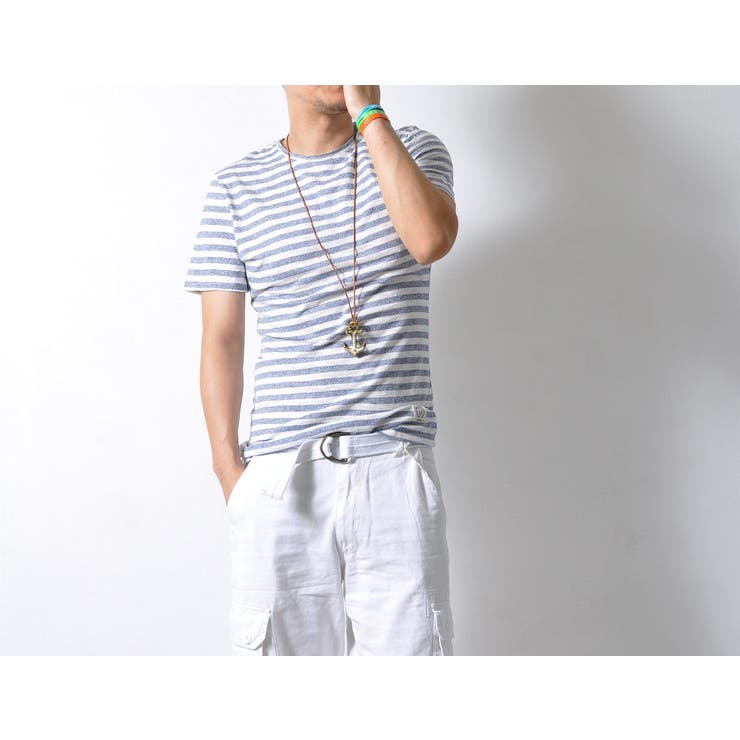 杢ボーダー カットオフネック 半袖 | RAiseNsE  | 詳細画像11 
