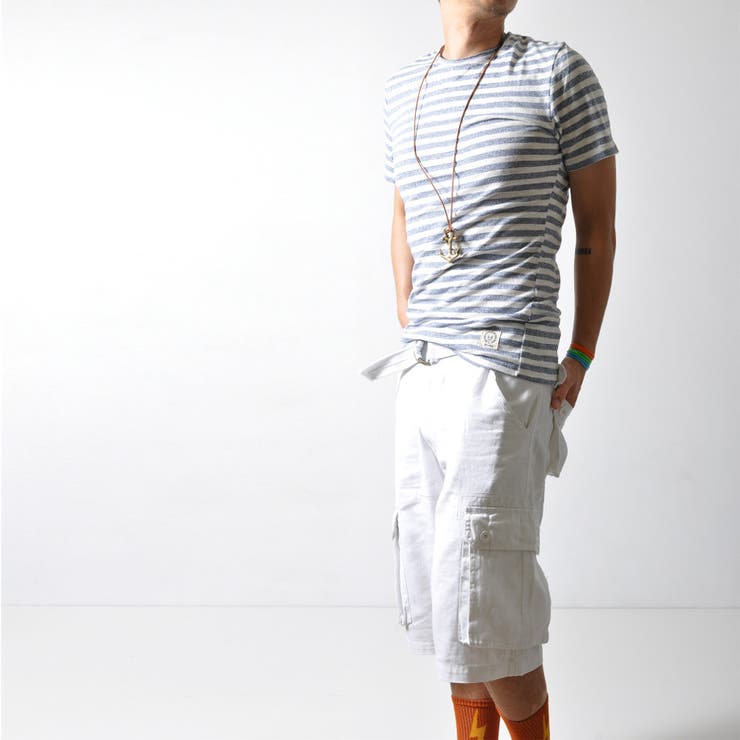 杢ボーダー カットオフネック 半袖 | RAiseNsE  | 詳細画像12 