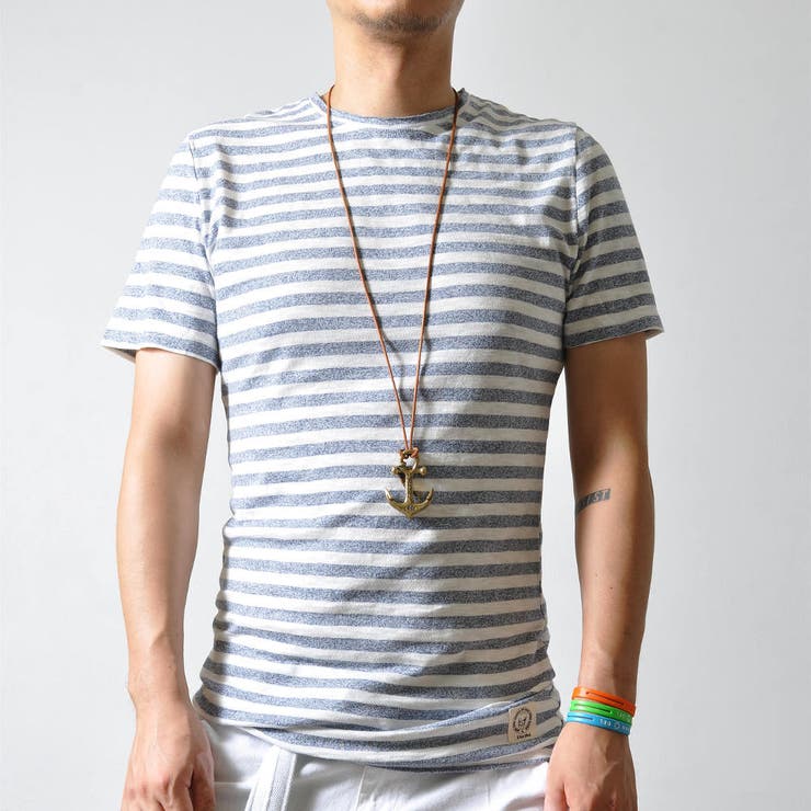 杢ボーダー カットオフネック 半袖 | RAiseNsE  | 詳細画像13 