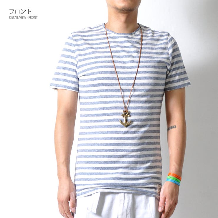 杢ボーダー カットオフネック 半袖 | RAiseNsE  | 詳細画像19 