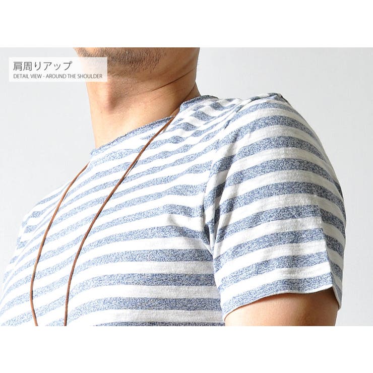 杢ボーダー カットオフネック 半袖 | RAiseNsE  | 詳細画像26 