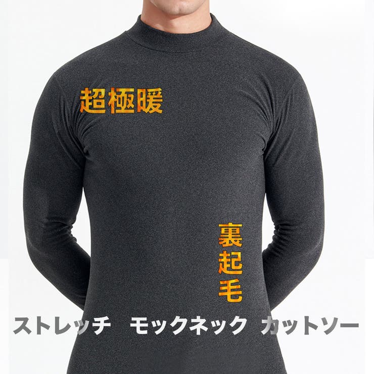 両面起毛 モックネックカットソー メンズ | RAiseNsE  | 詳細画像1 