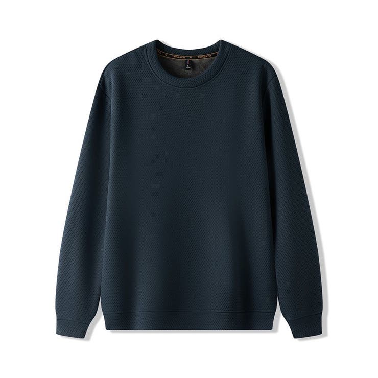 ネイビー | 裏起毛 長袖Tシャツ メンズ | RAiseNsE 
