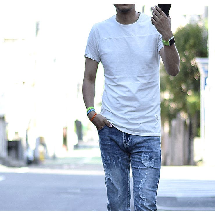 ロング丈 半袖Tシャツ ロングTシャツ | RAiseNsE  | 詳細画像15 