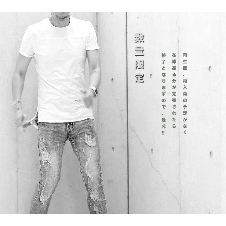ロング丈 半袖Tシャツ ロングTシャツ | RAiseNsE  | 詳細画像18 
